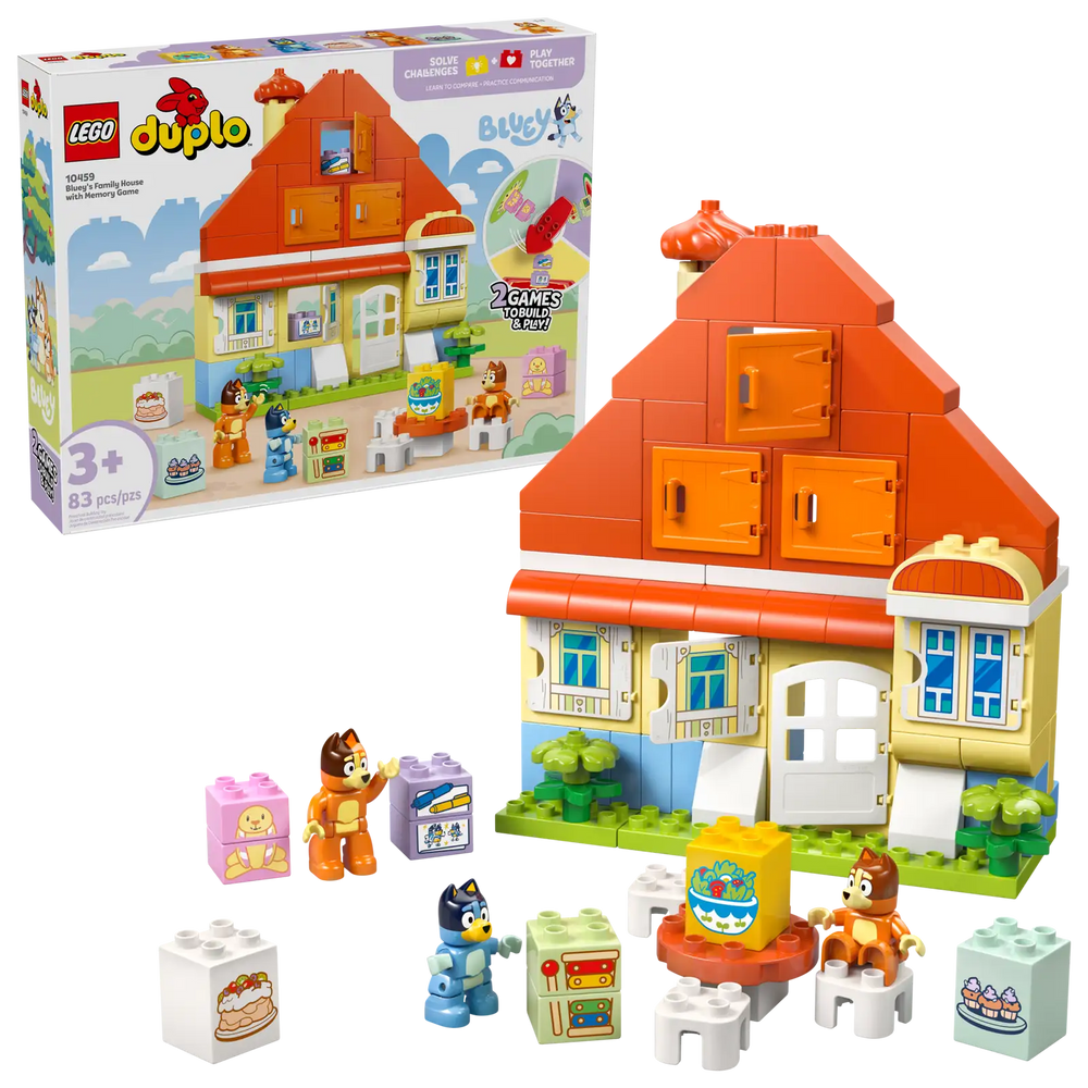 LEGO Duplo Bluey’s Family House with Memory Game 10459