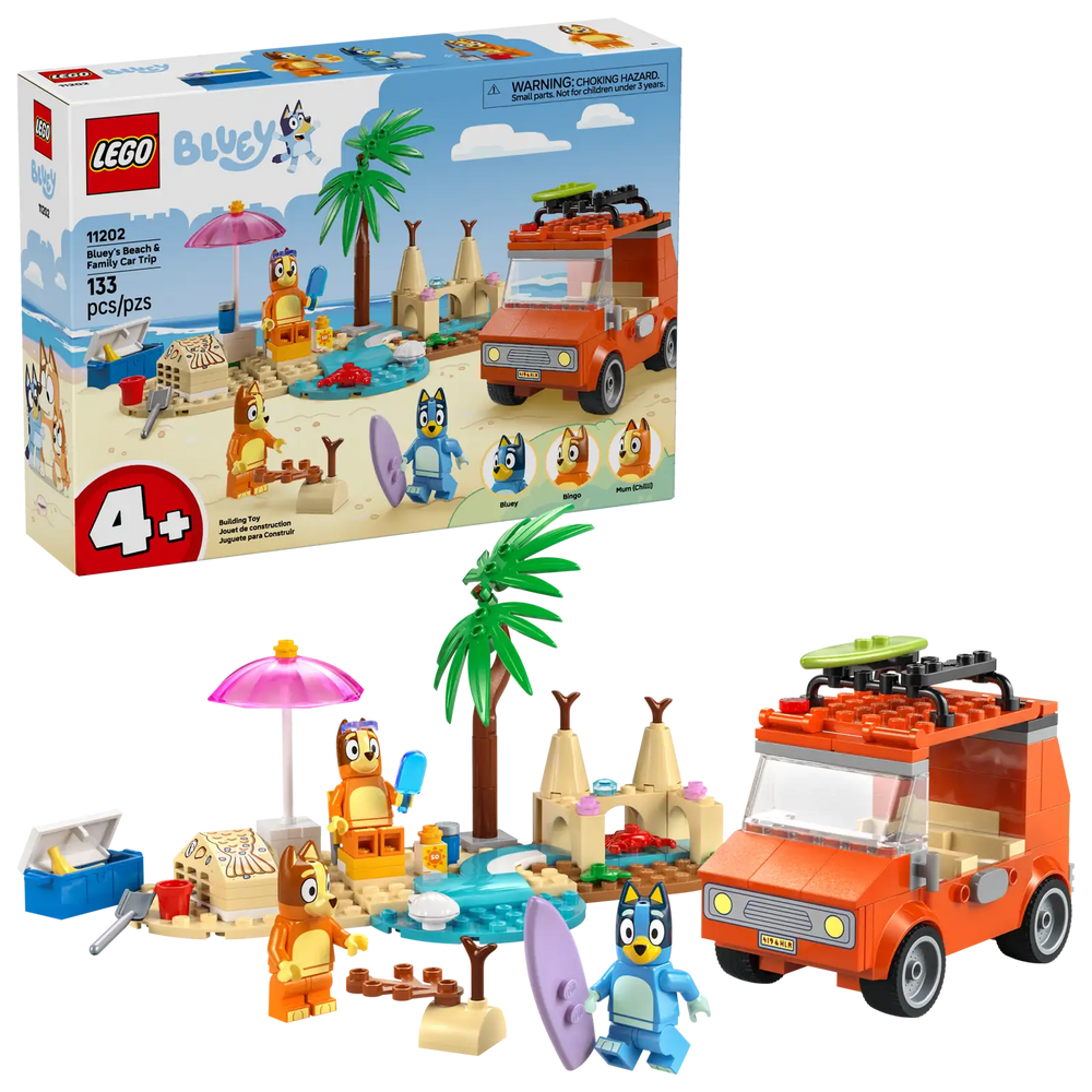 LEGO Bluey: Bluey’s Beach & Family Car Trip 11202