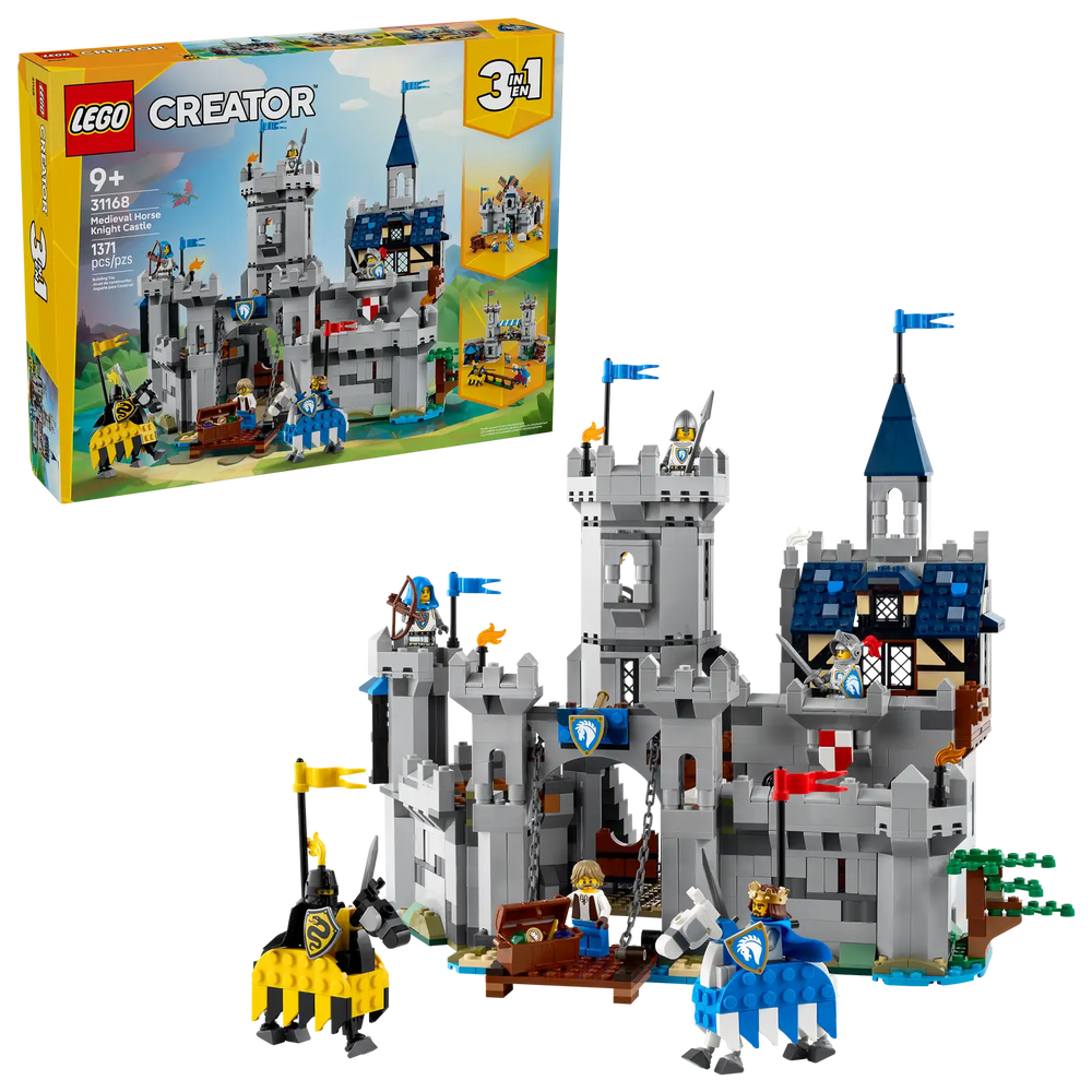 LEGO Creator 3in1 Medieval Horse Knight Castle 31168
