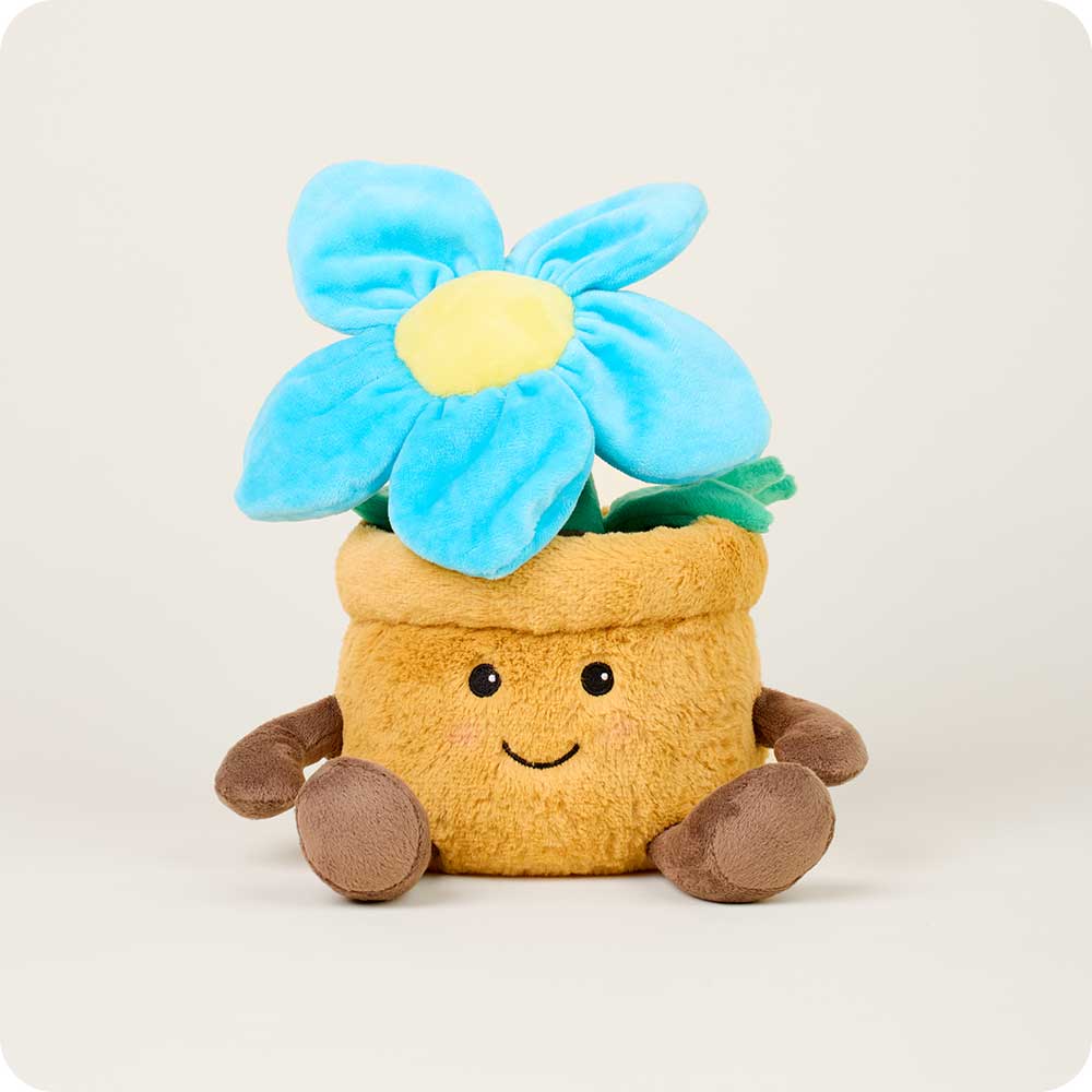Warmies Blue Flower Pot CP-FLOW-B