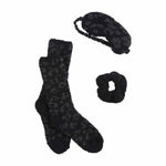 Mud Pie Chenille Socks Gift Set Black 80190002BK