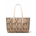 Consuela Margot Creme Snake Breezy East West Tote Bag