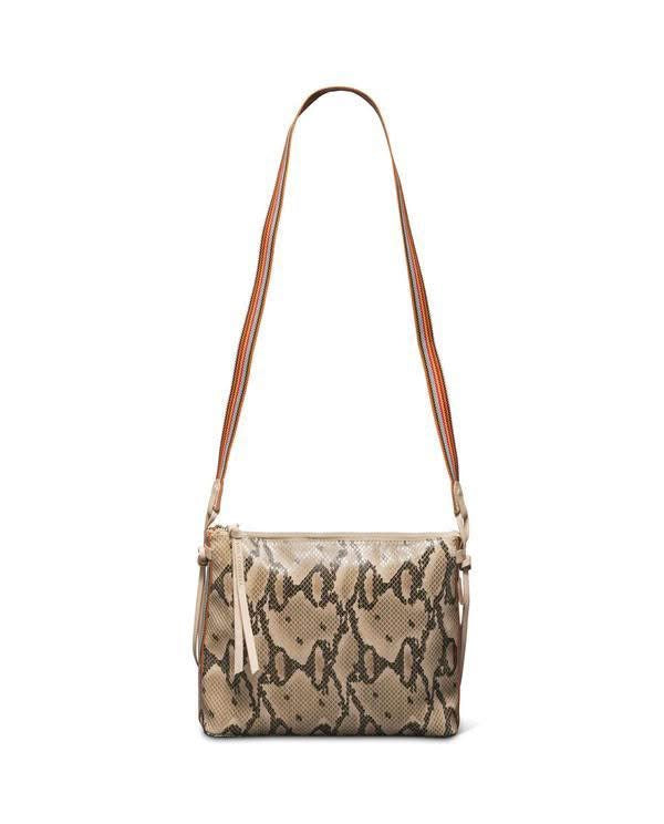 Consuela Margot Creme Snake Downtown Crossbody Bag