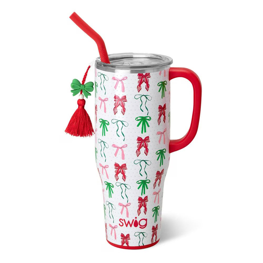 S102-M40-RB Swig 40oz Mega Mug Ribbons and Bows