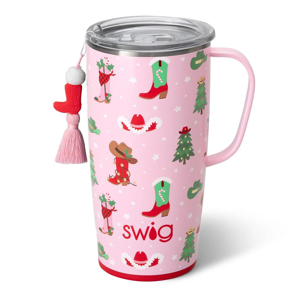 S102-M22-HY Swig 22oz Travel Mug Howdy Holidays