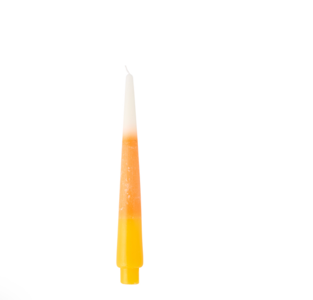 49800253C Candy Corn Halloween Taper Candle