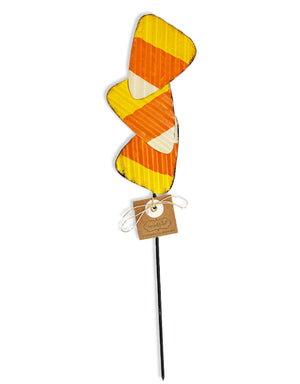 40030414C Candy Corn Small Halloween Stake