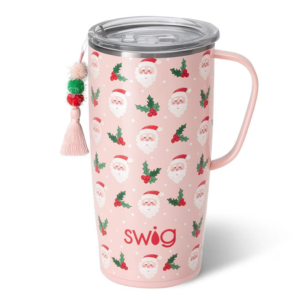 S102-M22-HJ Swig 22oz Travel Mug Holly Jolly