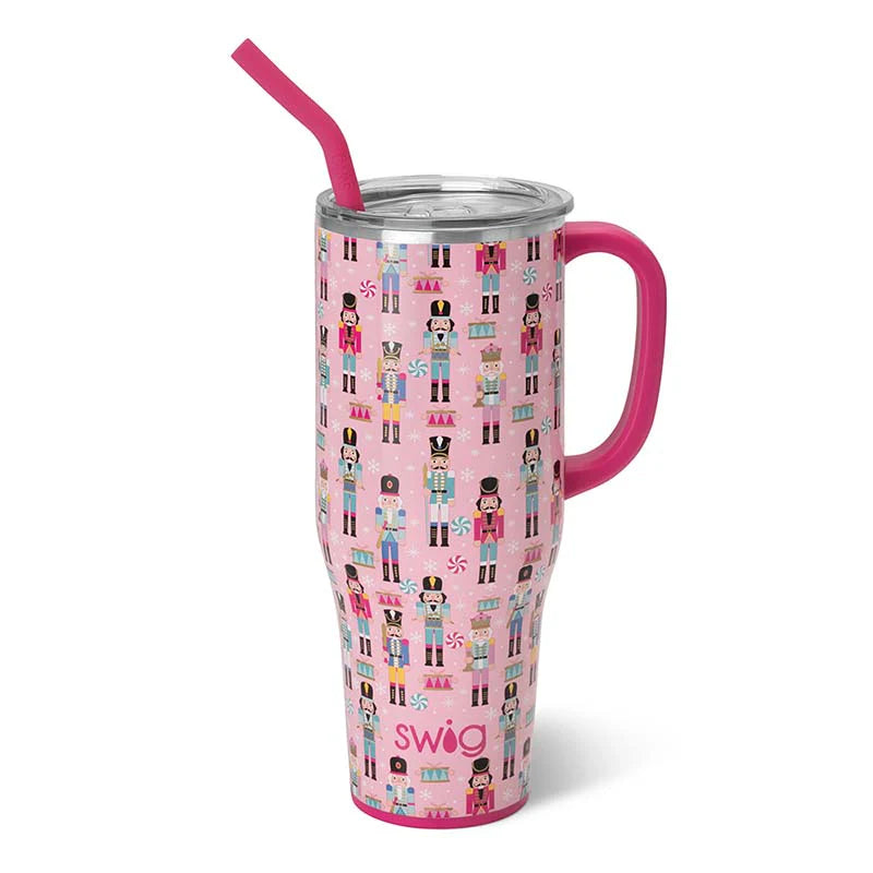 S102-M40-NK Swig 40oz Mega Mug Nutcracker (Pink)