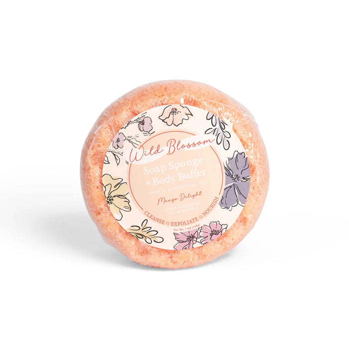 Wild Blossom Soap Sponge + Body Buffer