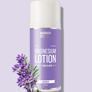 Magnum Solace 4oz Lavender Magnesium Lotion with Shea & Aloe