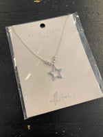 Katie Loxton Silver Star with Beads Necklace KLJ4876