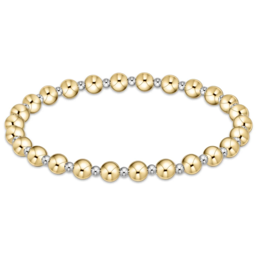 Enewton classic grateful pattern 5mm bead bracelet - mixed metal BCLGRAPMXM5