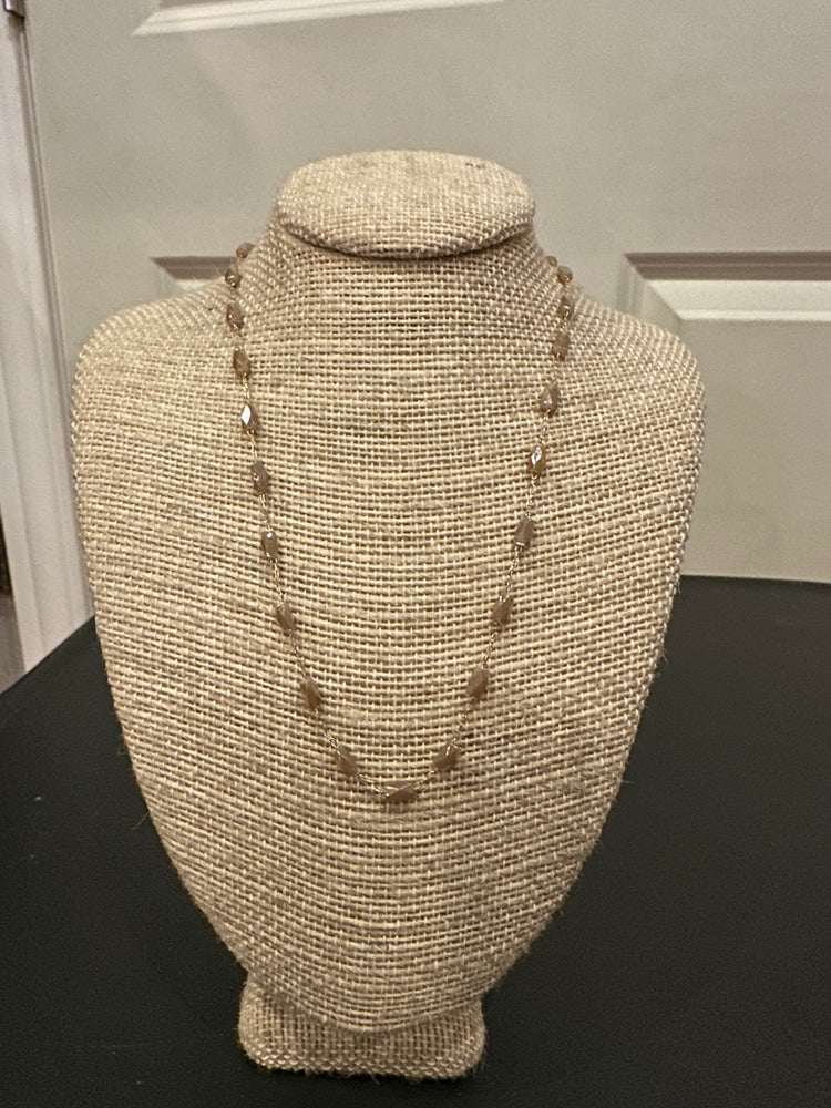 Alex Carol Barrel Crystal Necklace