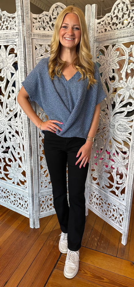 Mica Black High Rise Straight Jean