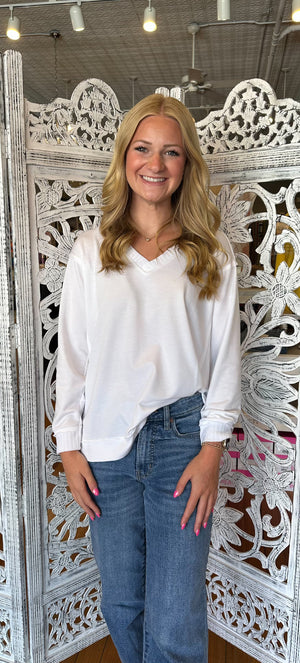 Mud Pie Willy Long Sleeve Tee Top 85100202