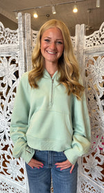 Rae Mode Cropped Quarter Zip J3087