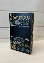 Ganz Big Brother Chalkboard Box Sign 87544