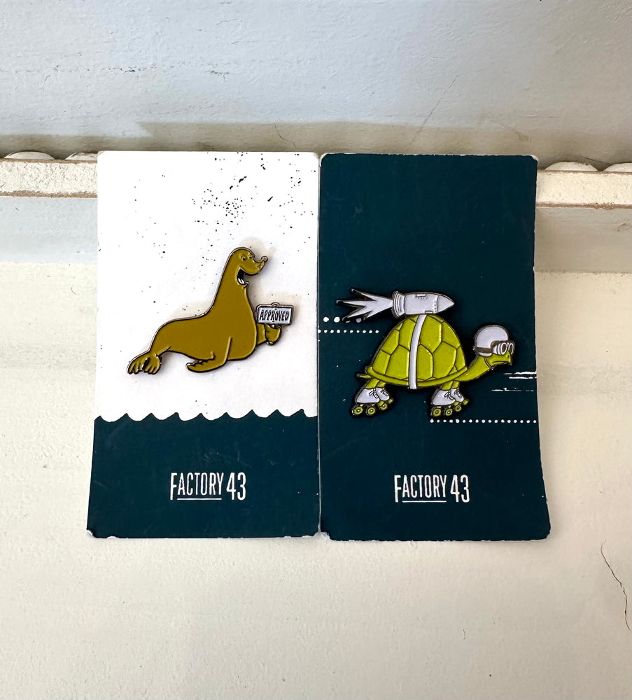 Factory 43 Enamel Pin Set of 2