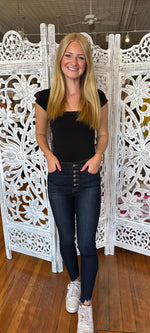 KanCan 5-Button Distressed Jean 9157M
