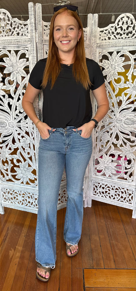 Mica High-Rise Flare V-Shape Jean MDP-F553