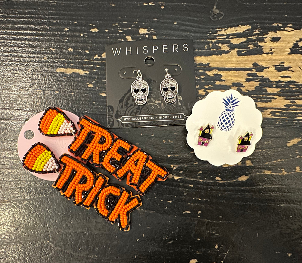 Bundle of 3 Halloween Earrings Assorted