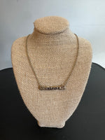 Canvas Gold Inspire Delicate Bar Necklace