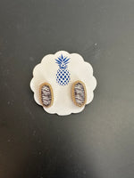 Prep Obsessed Zebra Print with Gold Detailing Earrings