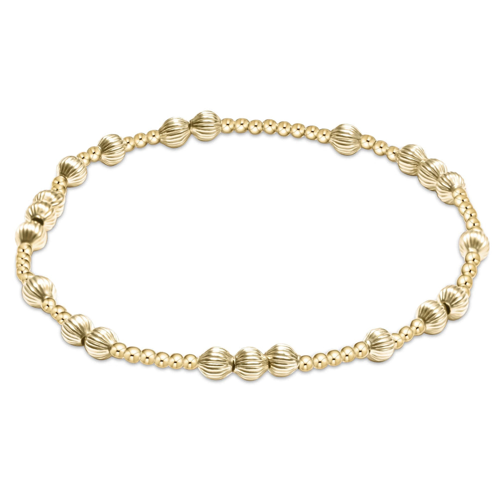 Enewton EXTENDS hope unwritten dignity 4mm bead bracelet - gold BEXHOPUNWDIGG4