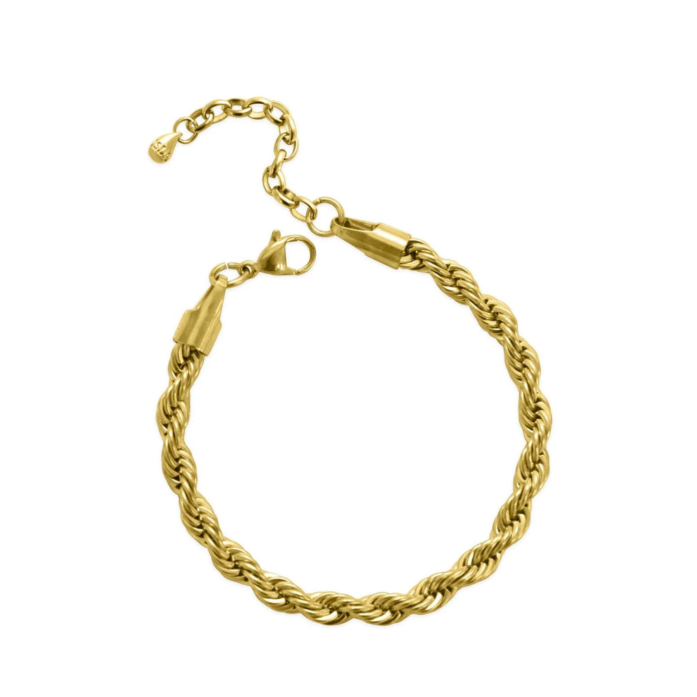 Isla Gold Totally Twisted Rope Bracelet B3006-G