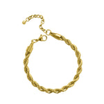Isla Gold Totally Twisted Rope Bracelet B3006-G