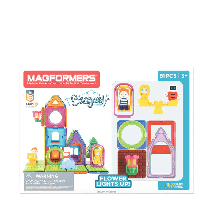 Magformers Backyard Adventures Magnetic Building Cubes