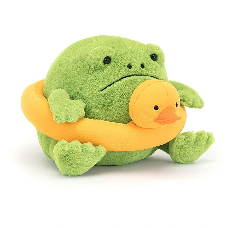 Jellycat I am Ricky Rain Frog in a Rubber Ring RR3FR
