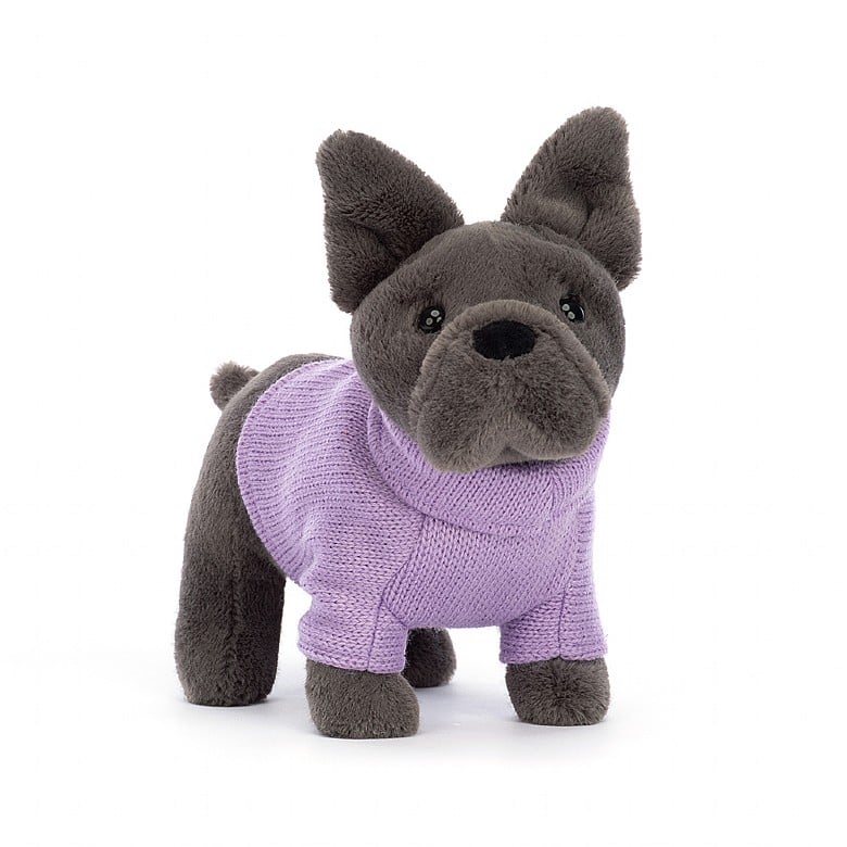 Jellycat I Am Sweater French Bulldog Purple S3FDP