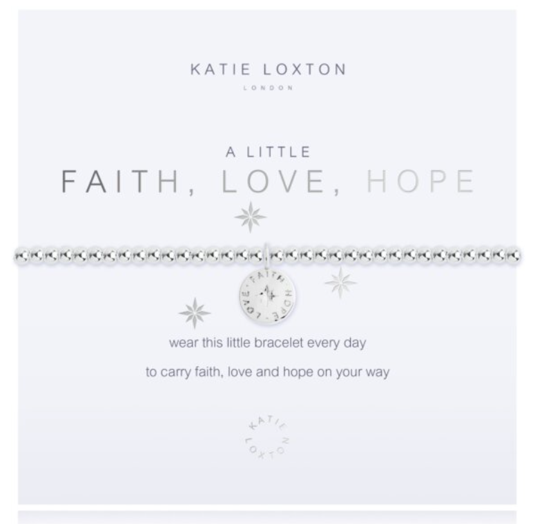 
            
                Load image into Gallery viewer, Katie Loxton A Little Faith, Love, Hope Bracelet KLJ3345
            
        