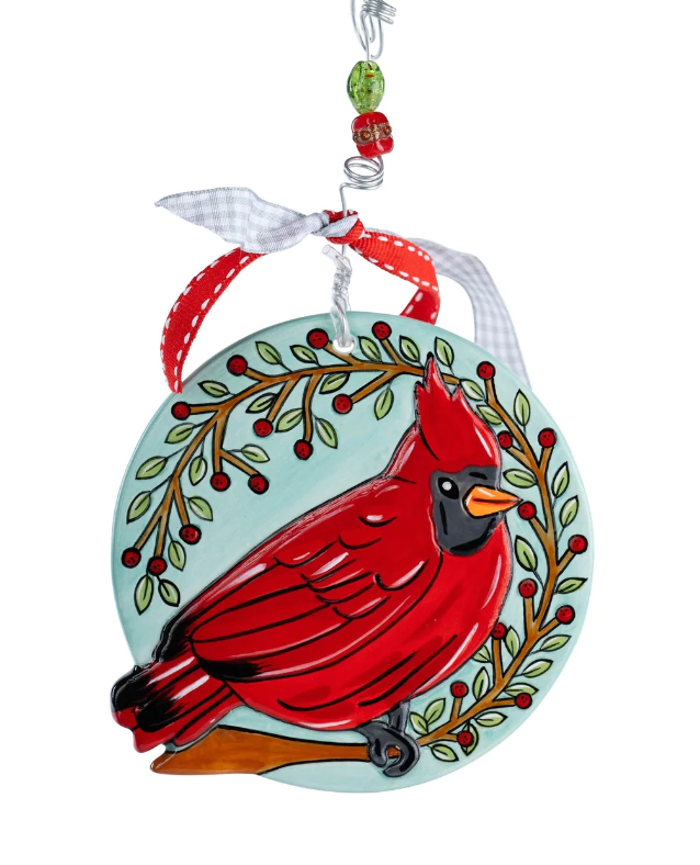 Glory Haus Ceramic Cardinal Ornament