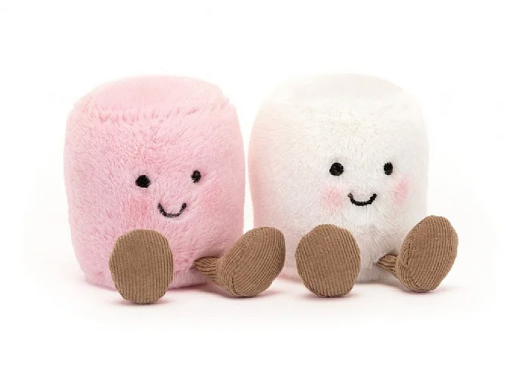 Jellycat We Are Amuseable Pink & White Marshmallows  - A6MPW