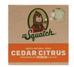 Dr. Squatch Cedar & Citrus Zero Grit Men's Natural Bar Soap