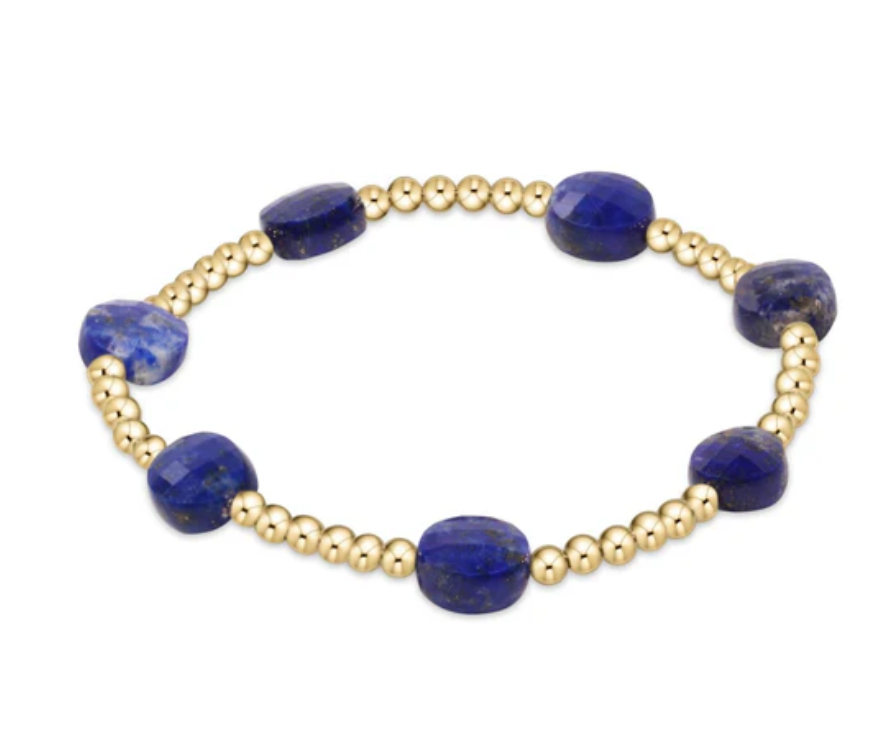 Enewton Admire Gold 3mm Bead Bracelet Lapis