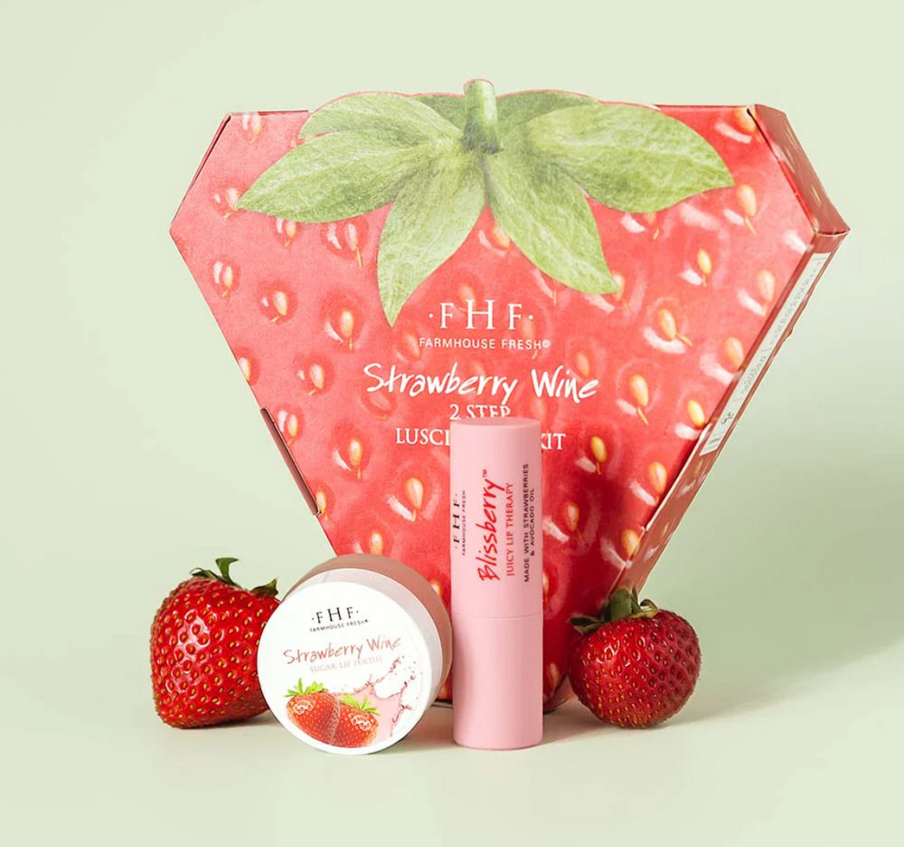 Farmhouse Fresh Strawberry Wine Luscious Lip Kit