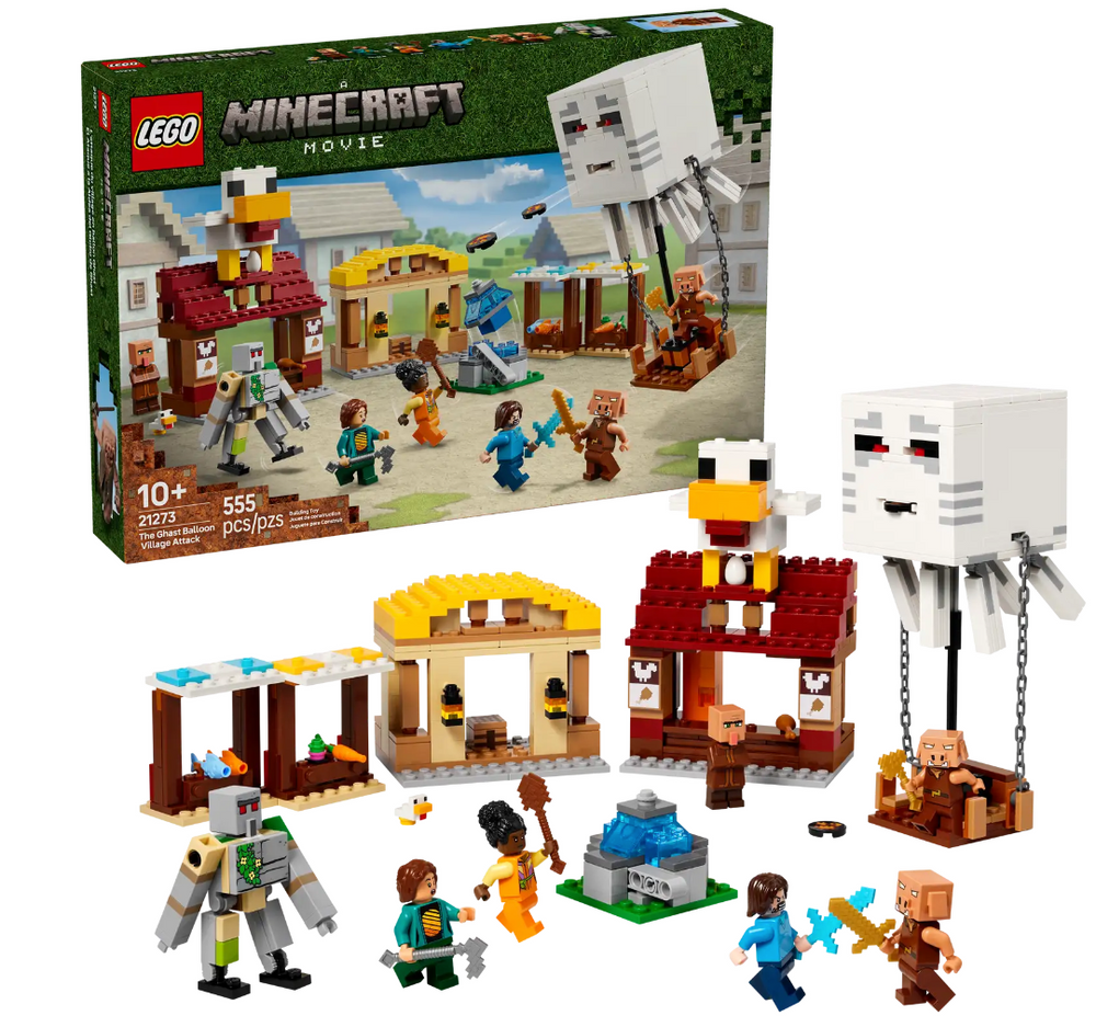 LEGO Minecraft The Ghast Balloon Village Attack 21273