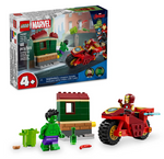 LEGO Marvel Iron Man with Bike and The Hulk 76287
