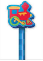 Stephen Joseph Pencil with Train Eraser