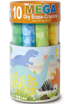 Dinosaur Dry Erase Crayons Set of 10
