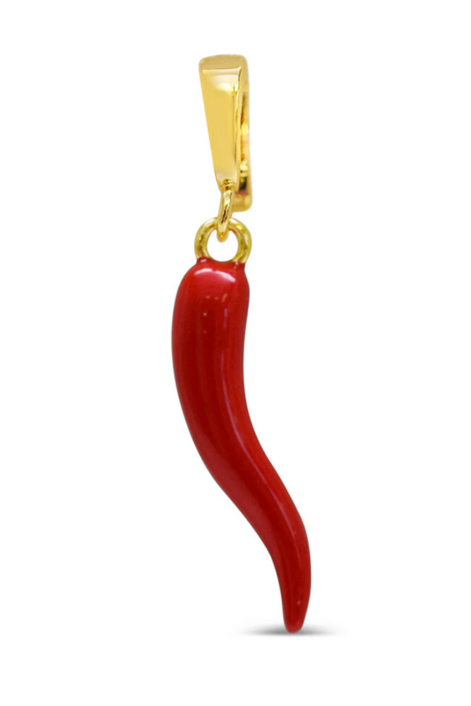 Charm Era Gold Red Chili Charm CE-132-G