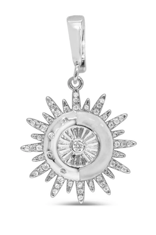 Charm Era Sliver Sun Burst Charm CE-118-S