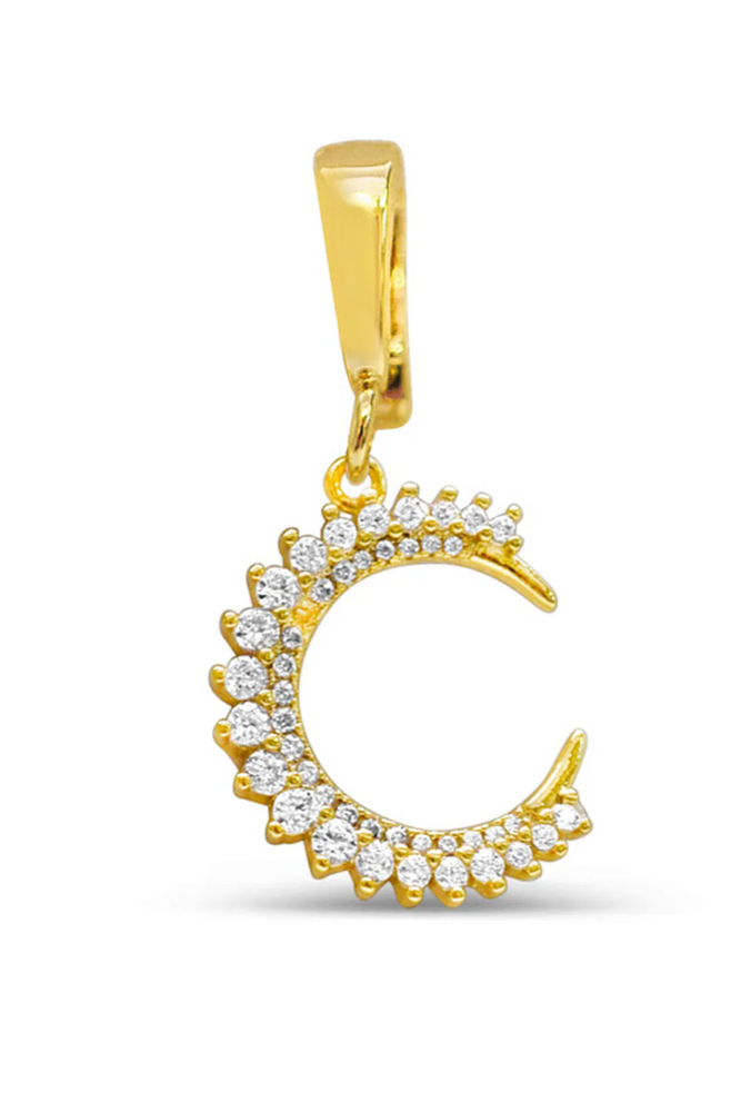 Charm Era Gold Celestial Moon Charm CE-120-G
