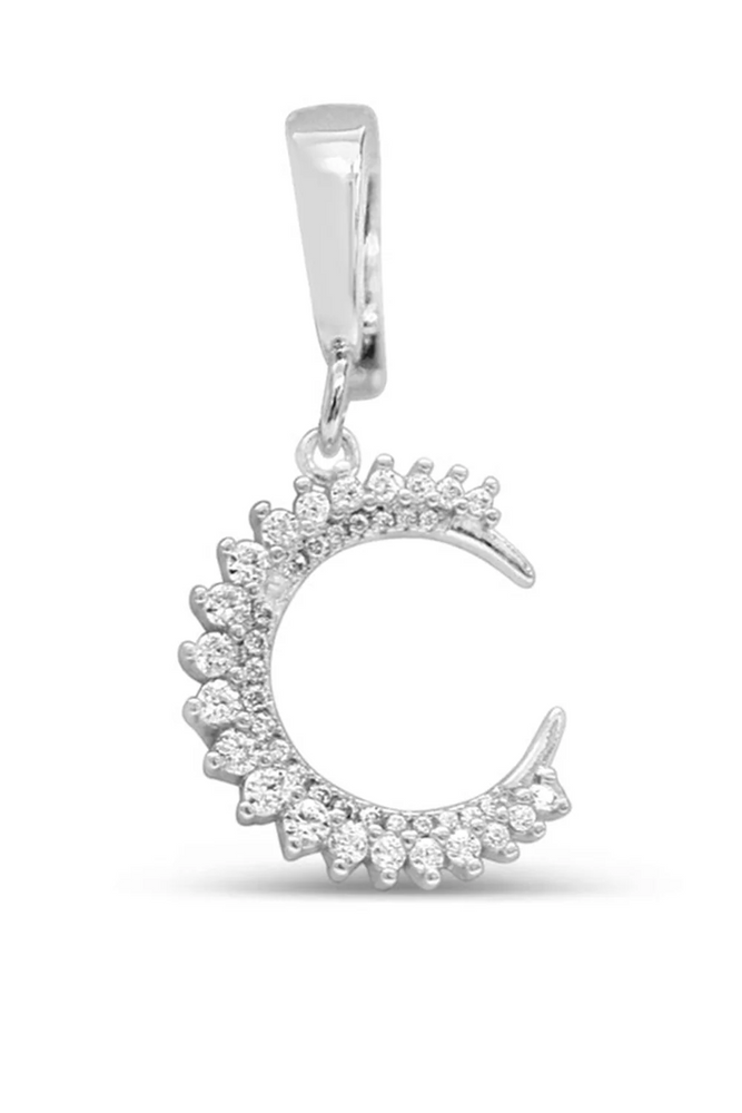 Charm Era Silver Celestial Moon Charm CE-120-S