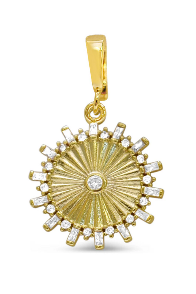 Charm Era Gold Burst Disk Charm CE-121-G