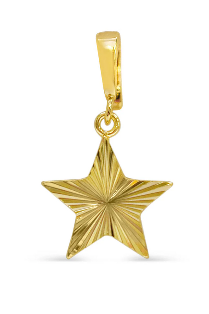 Charm Era Gold Radiant Star Charm CE-122-G